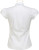 Kustom Kit - Poplin Contintental Blouse Mandarin Collar Cap Sleeve (White)
