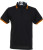 Kustom Kit - Tipped Collar Polo (Black/Orange)
