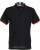 Kustom Kit - Tipped Collar Polo (Black/Red)