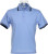 Kustom Kit - Tipped Collar Polo (Light Blue/Navy)