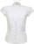 Kustom Kit - Poplin Contintental Blouse Mandarin Collar Cap Sleeve (White)