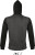 SOL’S - Hooded Zipped Jacket Silver (Charcoal Grey Melange/Black)