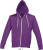 SOL’S - Reißverschlussjacke mit Kapuze "Silver" (Purple)