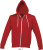 SOL’S - Reißverschlussjacke mit Kapuze "Silver" (Red)