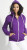 SOL’S - Reißverschlussjacke mit Kapuze "Silver" (Purple)