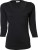 Tee Jays - Ladies 3/4 Sleeve Stretch Tee (Black)