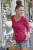 Tee Jays - Ladies 3/4 Sleeve Stretch Tee (Hot Pink)