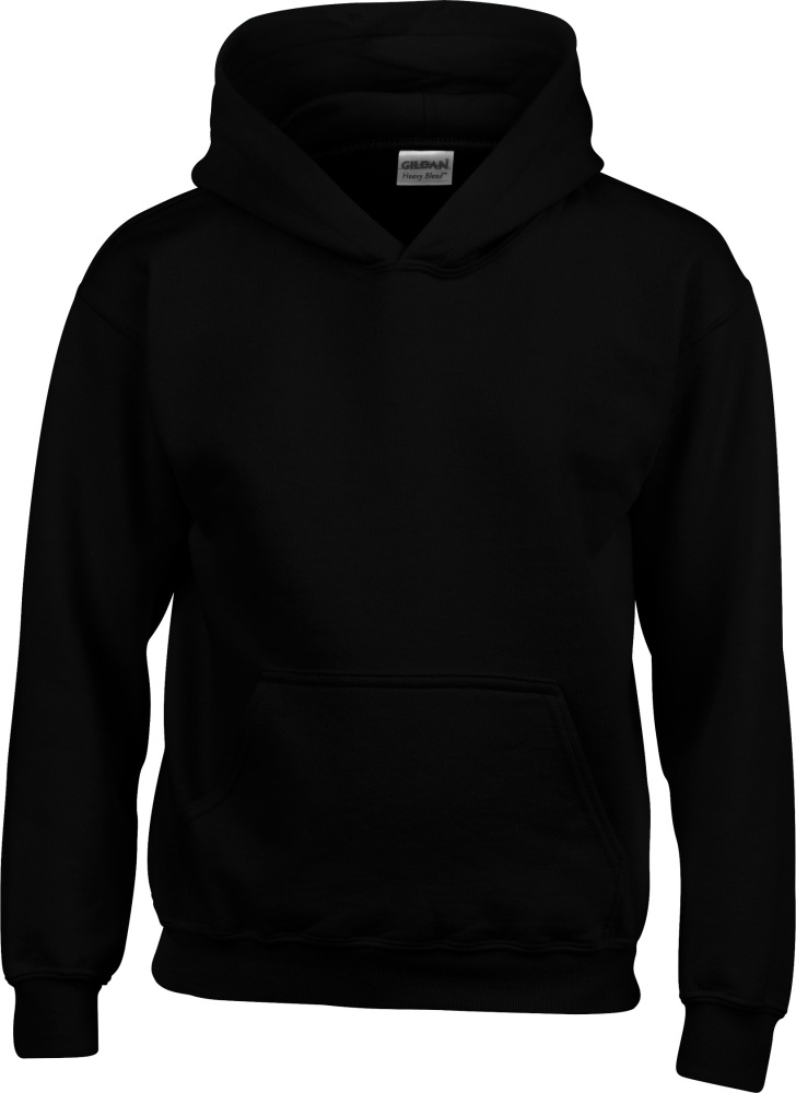 Heavy Blend Youth Hooded Sweatshirt Black for embroidery and printing Gildan Sweatshirts StickX Textilveredelung