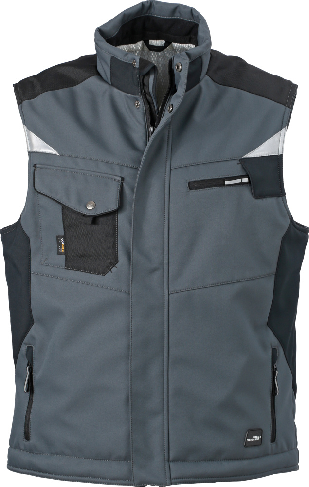 Workwear Winter Softshell Vest (carbon/black) for embroidery - James &  Nicholson - Jackets & Vests - StickX Textilveredelung