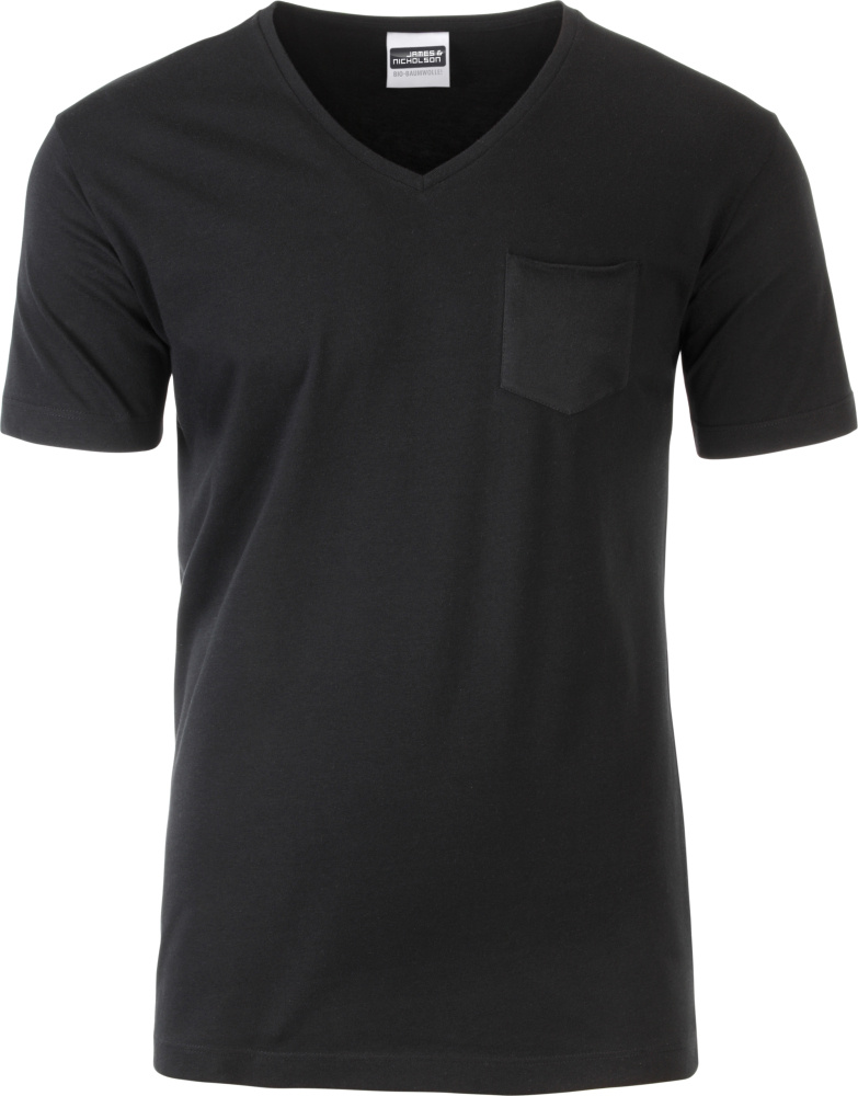 Mens black v neck t shirt