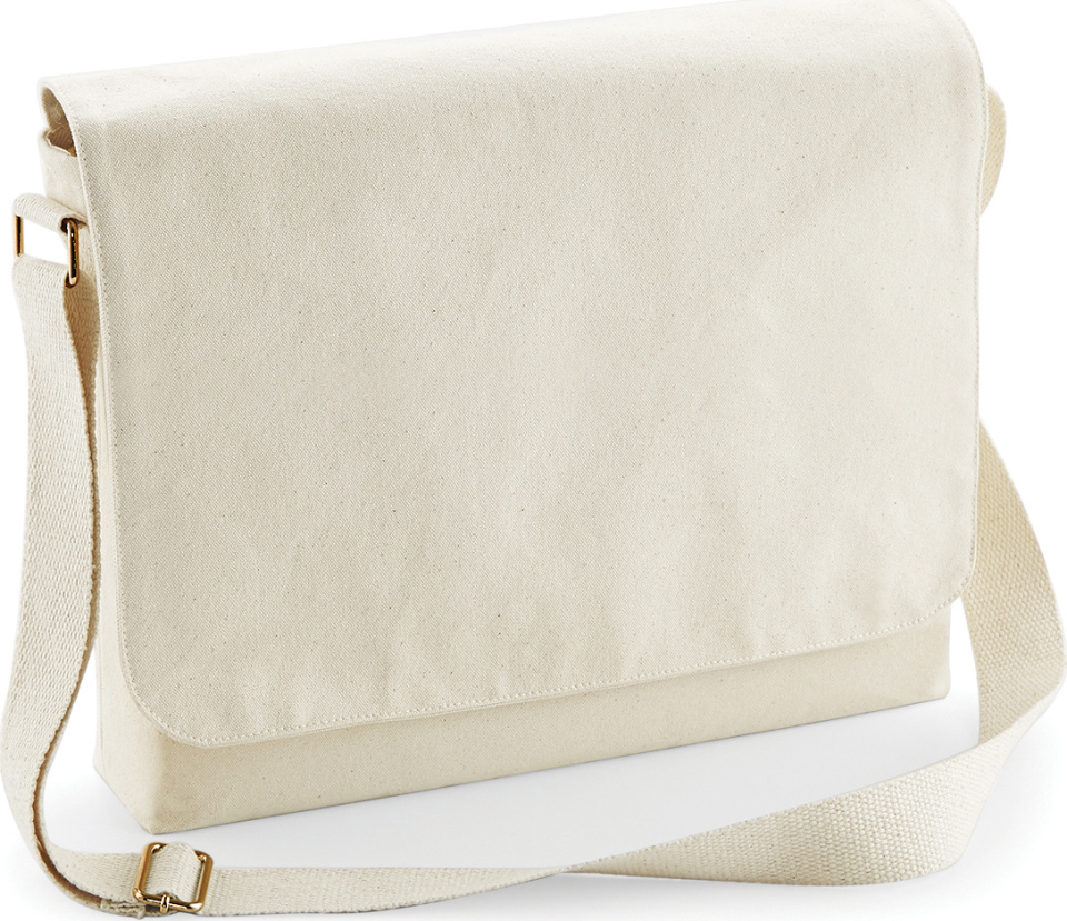 cotton canvas messenger bag