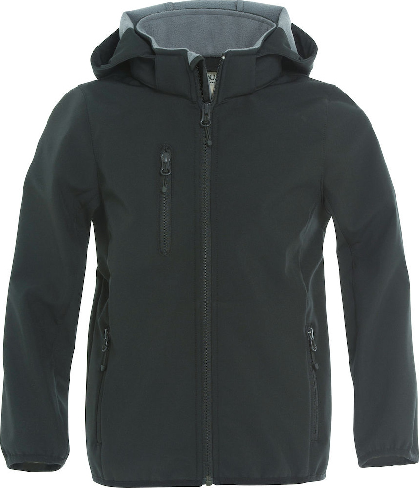Basic Softshell Jacket Junior Schwarz besticken lassen Clique Jacken Weste StickX Textilveredelung