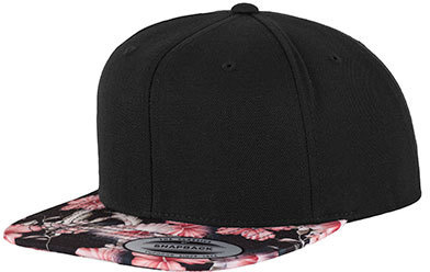 Black floral baseball cap sales
