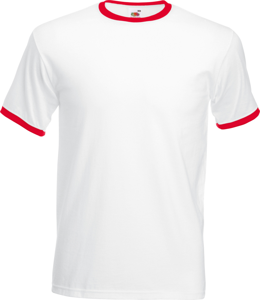 white red ringer tee