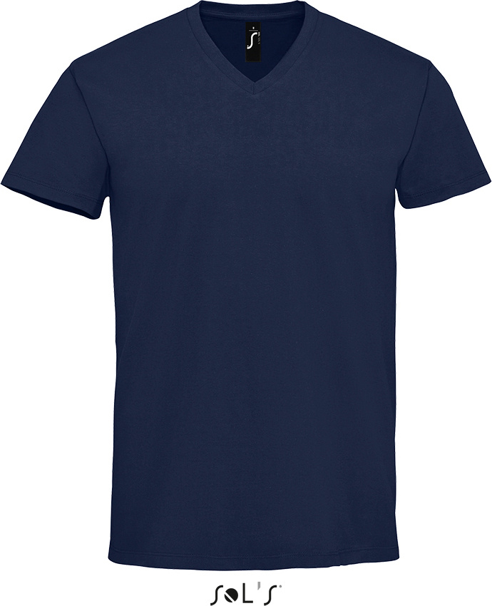 Navy v online neck t shirt