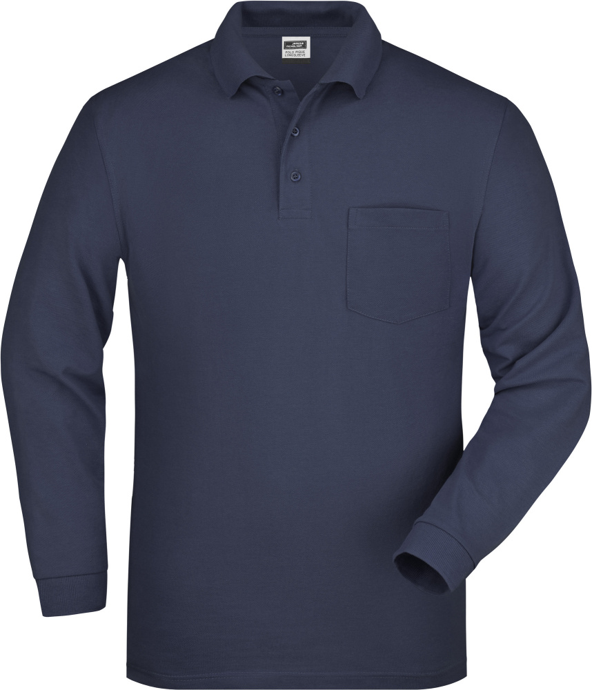 polo shirts long sleeve with pocket