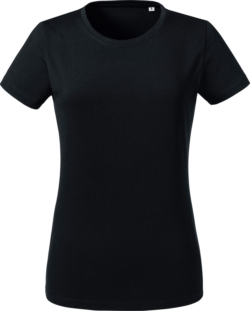 Damen Heavy Bio T-Shirt (schwarz) besticken und bedrucken lassen