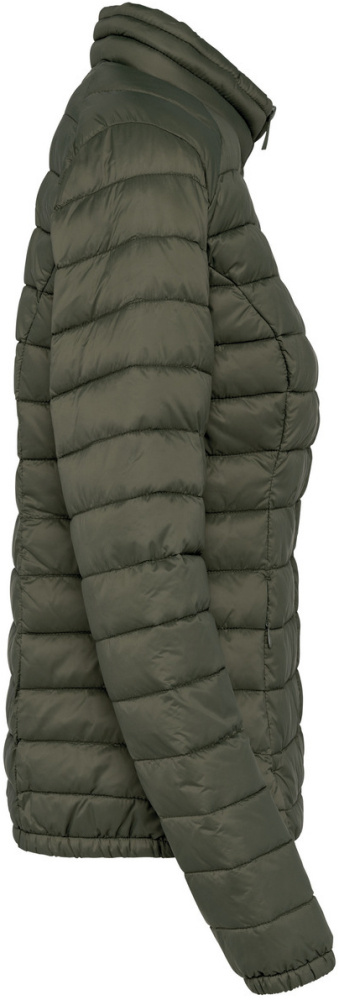 Eco-friendly ladies' lightweight padded jacket Organic Khaki