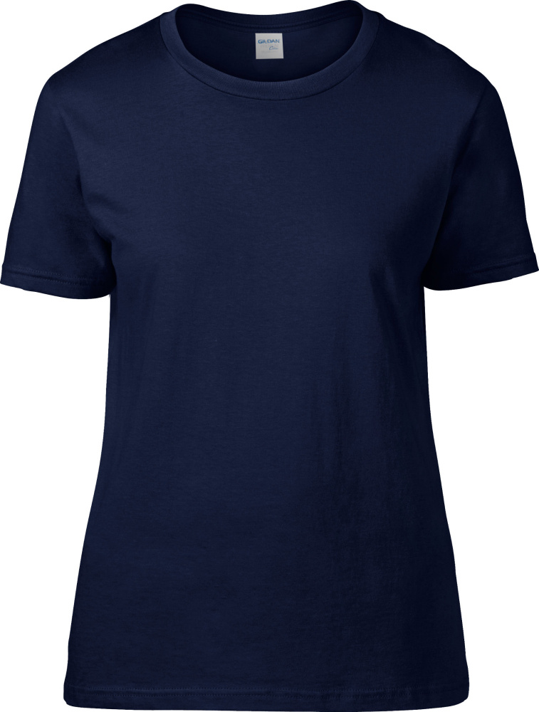 Premium Cotton Ladies T-Shirt (Navy) for embroidery and printing ...