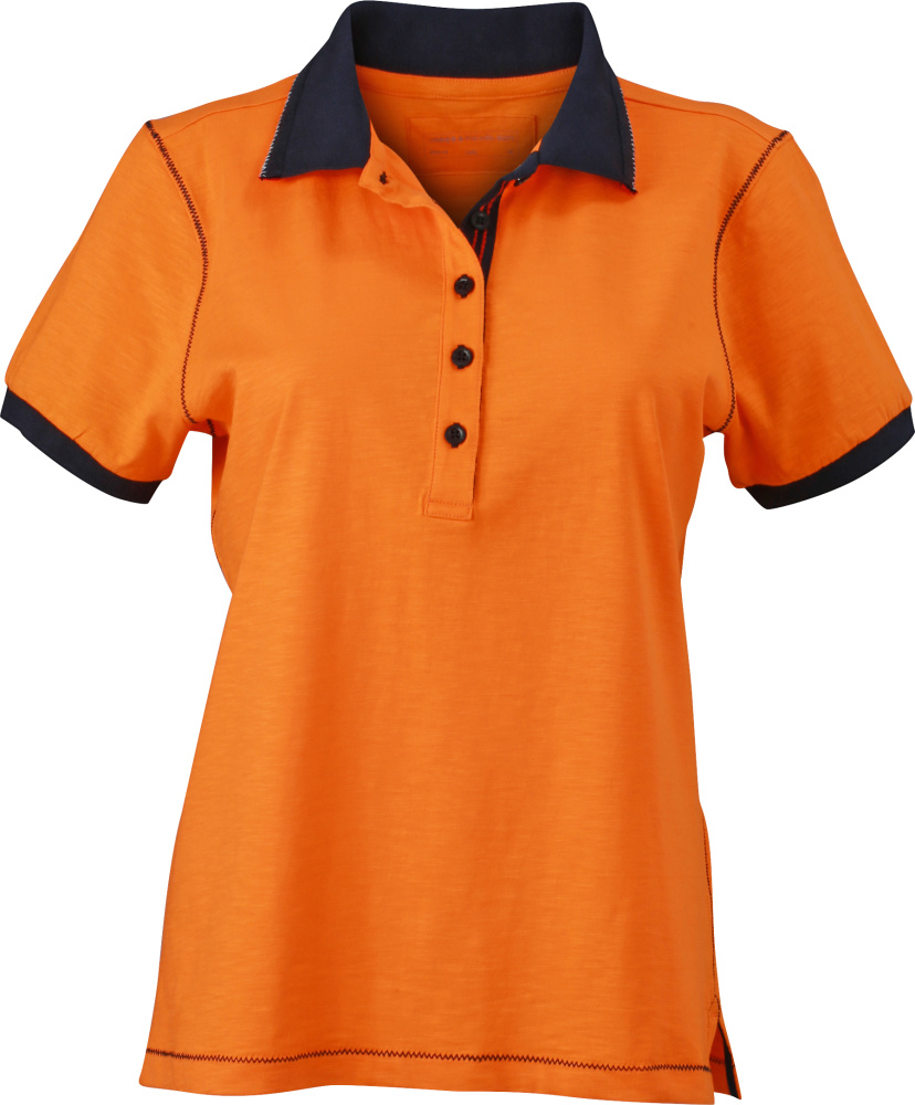 ladies orange polo shirt