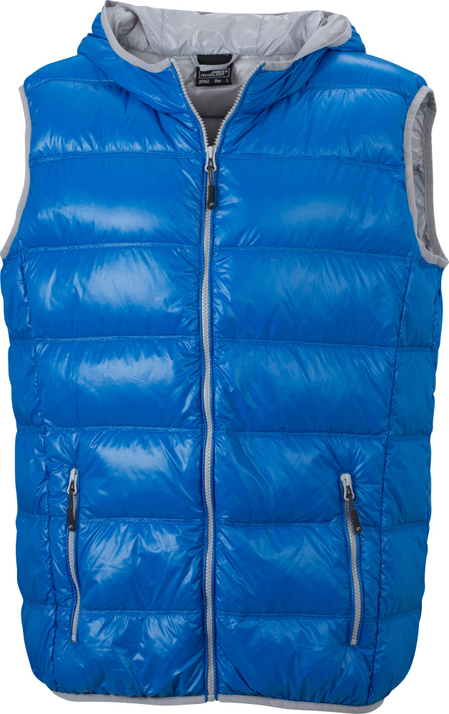 mens down vest with hood