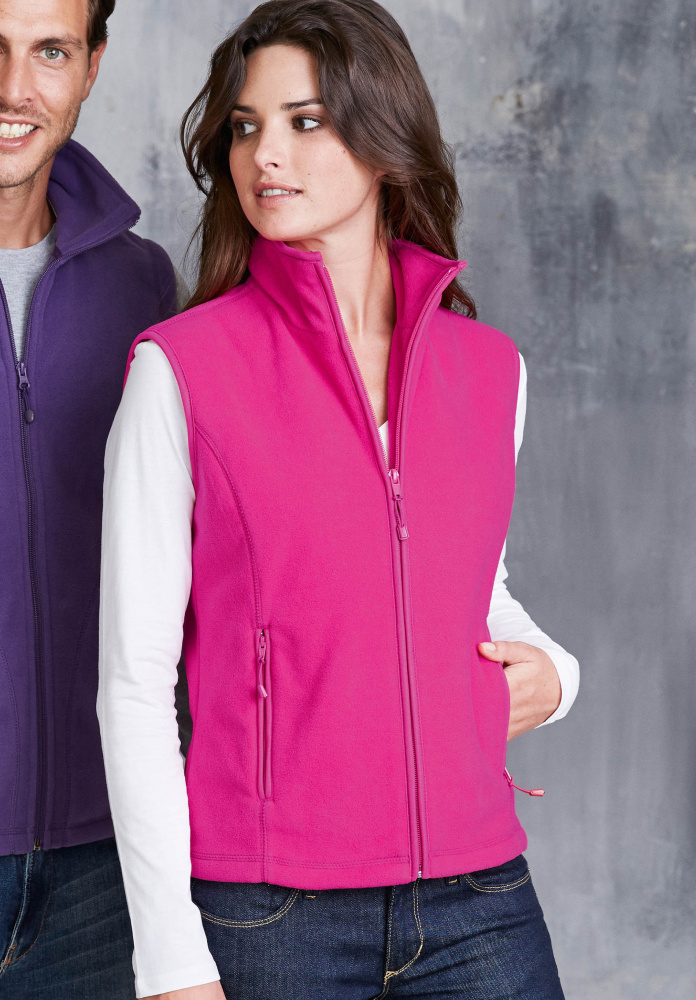 Melodie Ladies Micro Fleece Gilet Lime for embroidery Kariban Jackets Vests StickX Textilveredelung