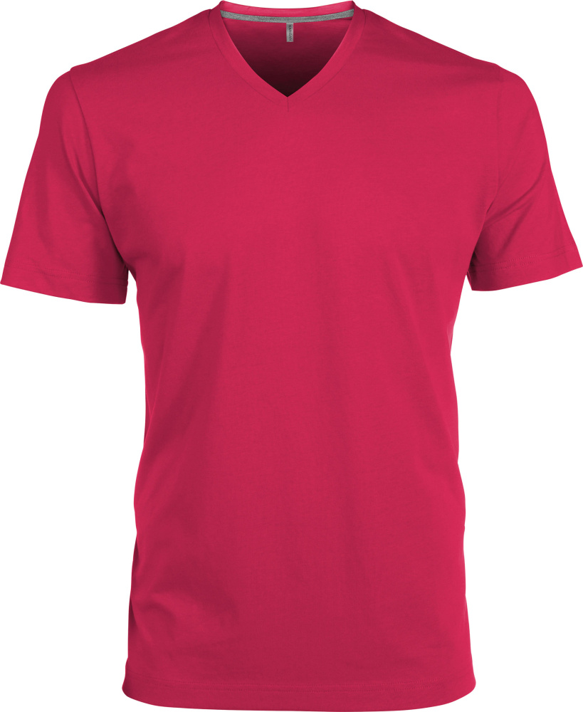 Fuchsia v neck t shirt Clearance