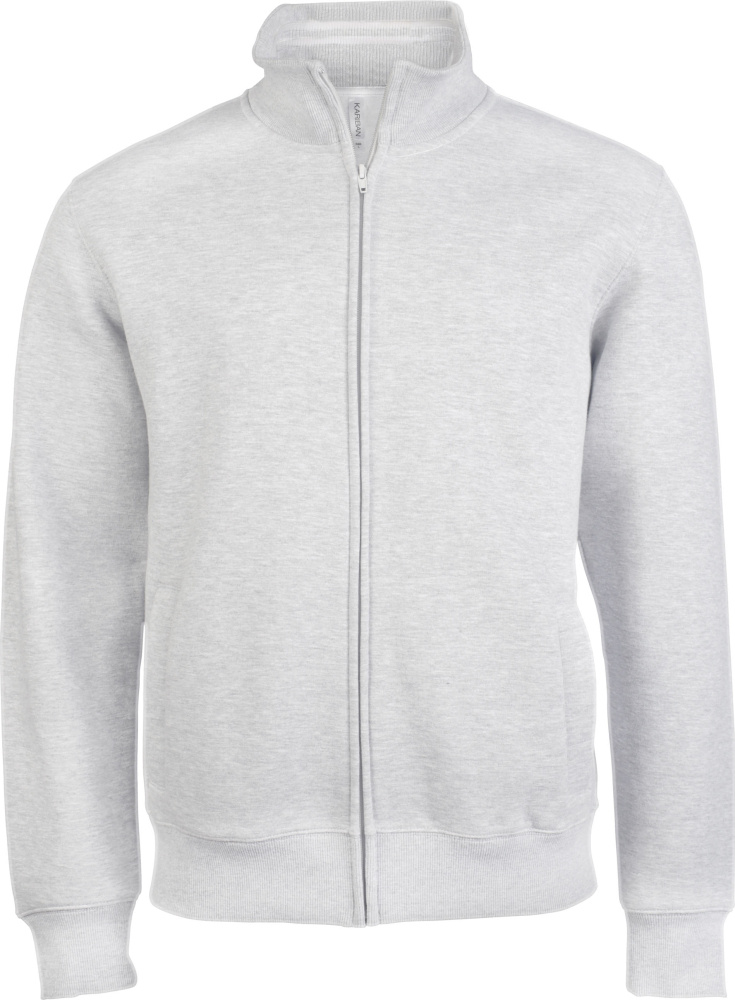 Mens Full Zip Fleece Jacket (White) for embroidery - Kariban - Jackets ...