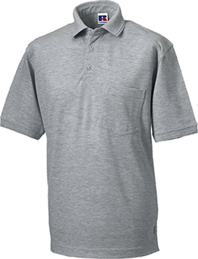 Russell Men's Heavy Duty Polo Shirt R-011M-0 Collared Short Sleeve T-Shirt 