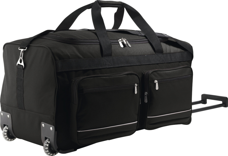 Large black travel best sale bag
